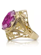 Vintage Ring Amethyst 14K Yellow gold vrc031y